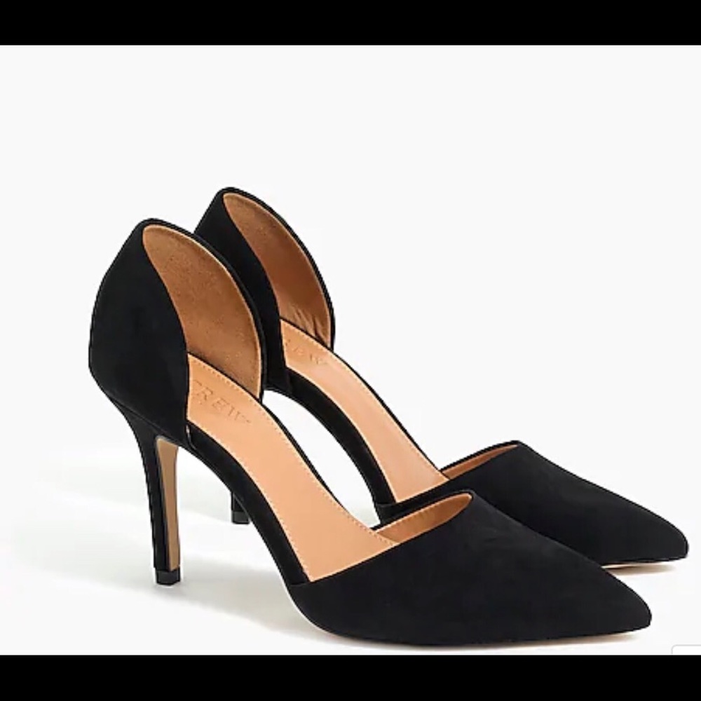 Suede d'Orsay pumps